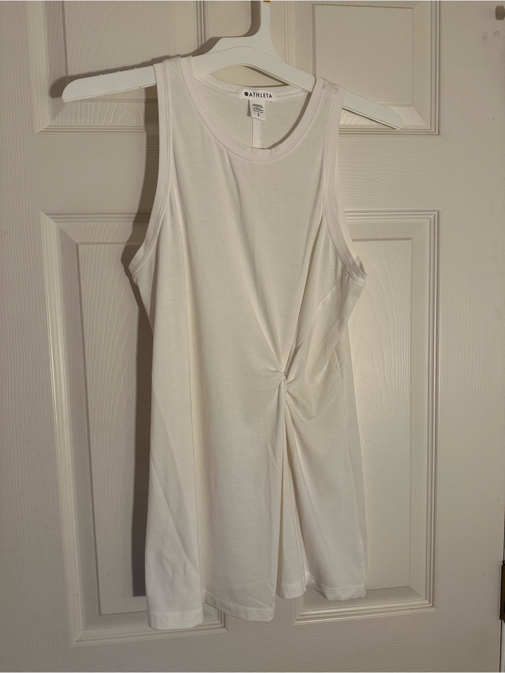 Athleta Radiate White Twist-Front Tank Top — size Small